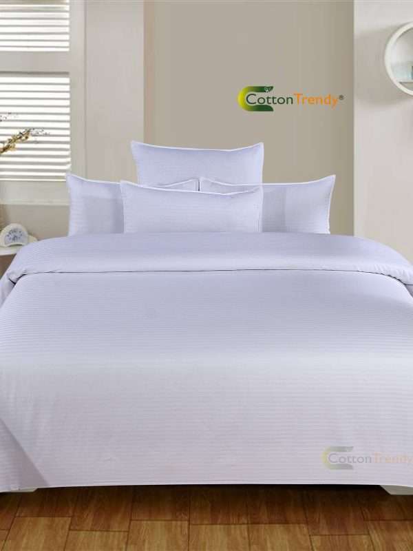 Luxury White Bedsheet - cotton bed sheet