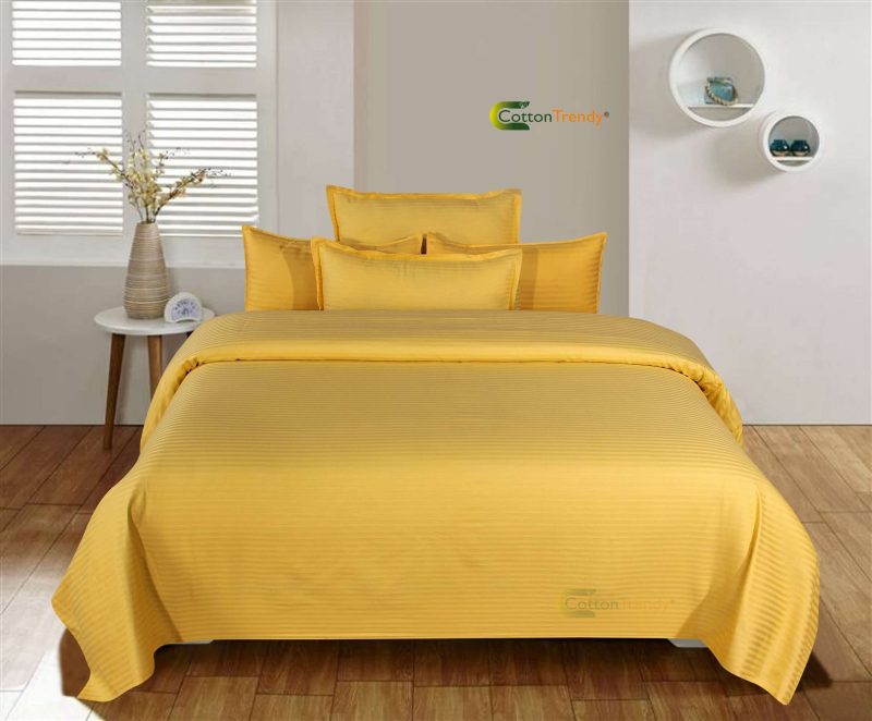 Yellow double bedsheet