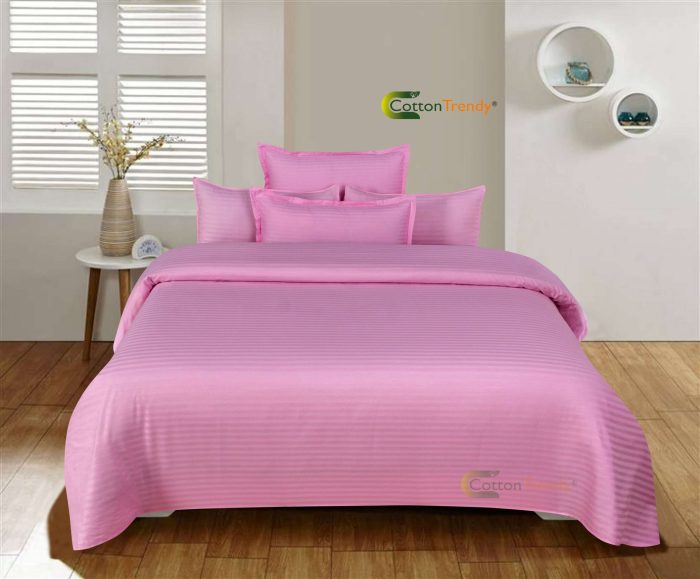 Pink bedsheet for double bed